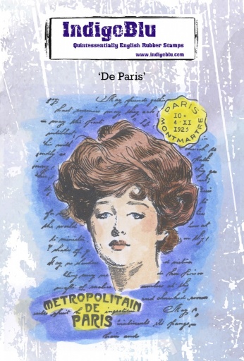 De Paris A6 Red Rubber Stamp